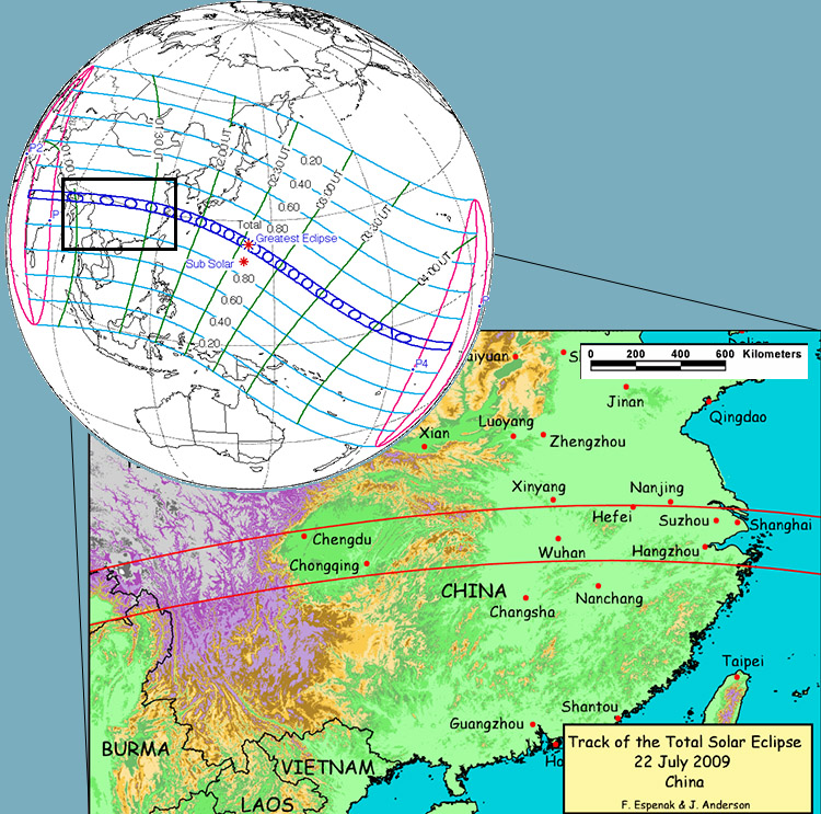 Eclipse map